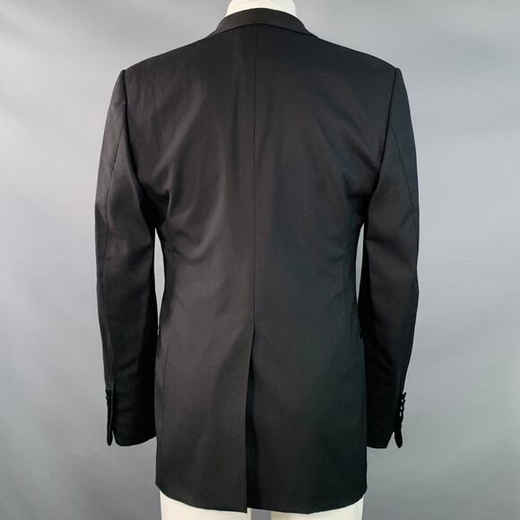 TOM FORD Size 40 Regular Black Wool Shawl Lapel Sport Coat - Picture 4 of 8